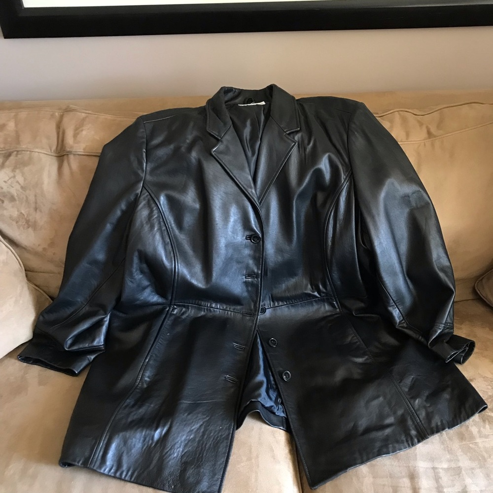 Black Leather Coat